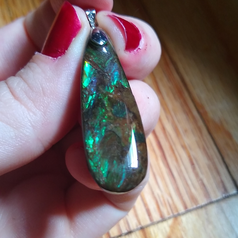 Ammolite pendant - Picture 3 of 10